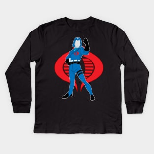 Cobra Commander rise Kids Long Sleeve T-Shirt